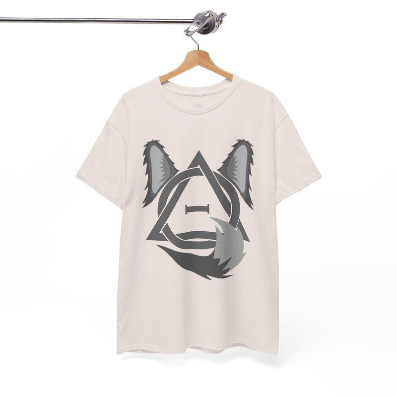 Therian Wolf Ears Wolf Tail T-Shirt - Classic Fit 100% Cotton Therian Pride Symbol T-Shirt for Therians and Animal Lovers