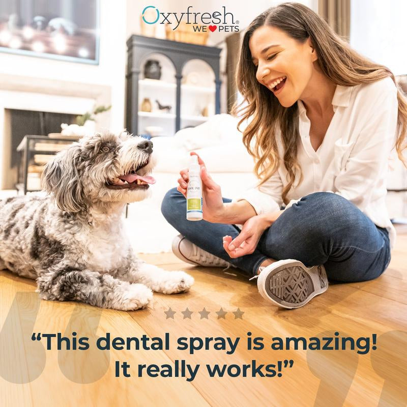 Premium Pet Dental Spray - Fastest Way to Eliminate Pet Bad Breath