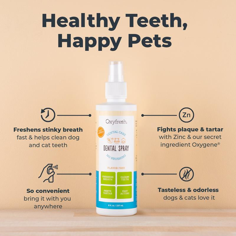 Premium Pet Dental Spray - Fastest Way to Eliminate Pet Bad Breath